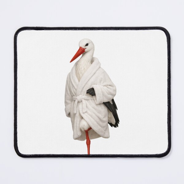 Item preview, White Stork Fluffy Bathrobe designed and sold by Sillytoe.