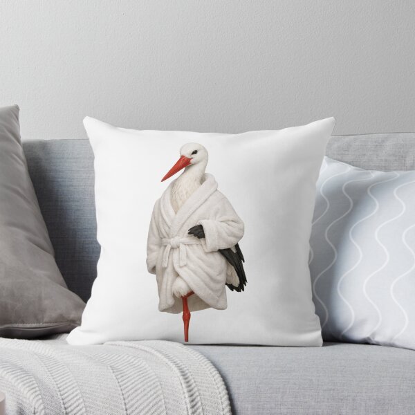 Item preview, White Stork Fluffy Bathrobe designed and sold by Sillytoe.