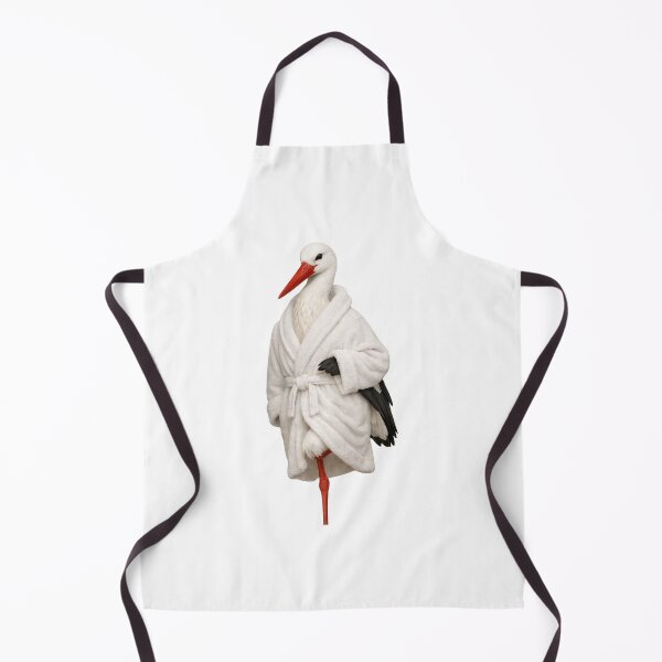 Item preview, White Stork Fluffy Bathrobe designed and sold by Sillytoe.