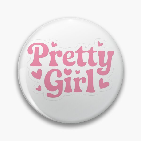 Item preview, Pretty Girl Pink Sticker | Cute Retro Bubble Letter Aesthetic Decal designed and sold by ZyVoAli.