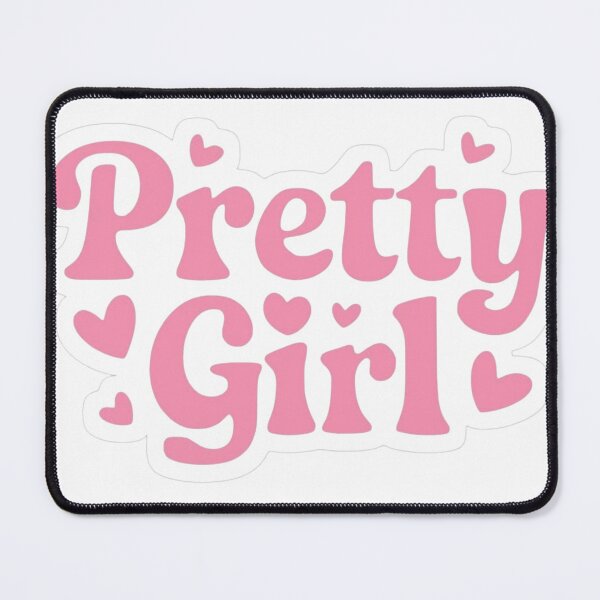 Item preview, Pretty Girl Pink Sticker | Cute Retro Bubble Letter Aesthetic Decal designed and sold by ZyVoAli.