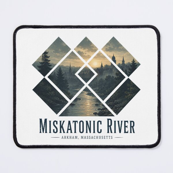 Item preview, Miskatonic River Arkham Massachusetts Vintage Gothic Landscape designed and sold by Extravanganzza.