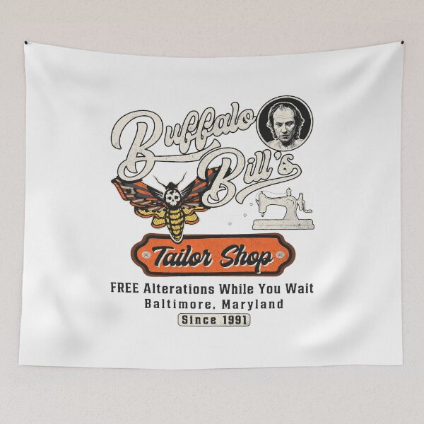 Item preview, Buffalo Bill's Tailor Shop Horror Movie Design designed and sold by Pearchmitt.