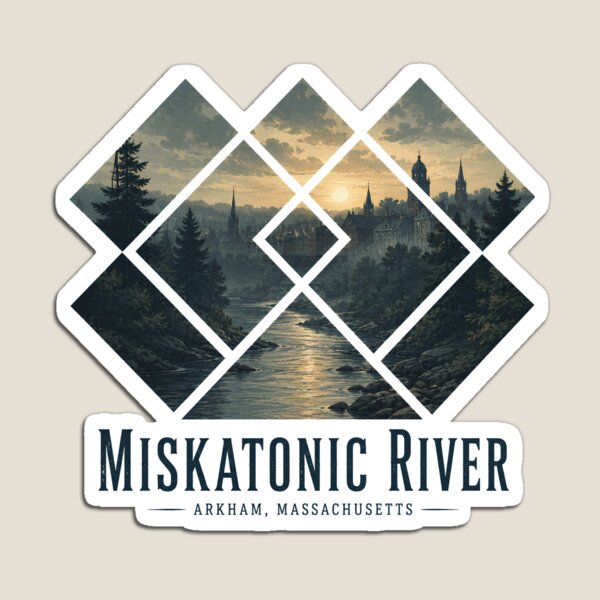 Item preview, Miskatonic River Arkham Massachusetts Vintage Gothic Landscape designed and sold by Extravanganzza.