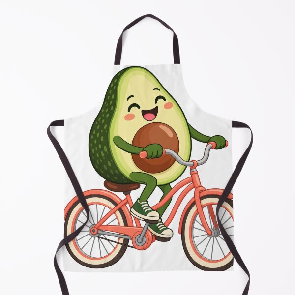 Item preview, Avocado Riding A Tiny Bicycle Illustration designed and sold by S06PMarketing.
