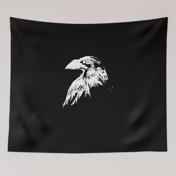 Item preview, Mystical Black Raven Illustration Crow Artwork  designed and sold by estherdyur.
