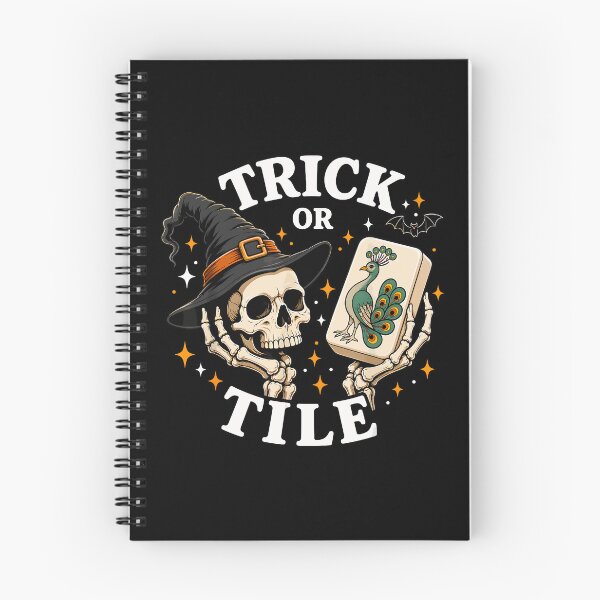 Item preview, Trick Or Tile Mahjong Halloween Witch Skull Spooky Gamer designed and sold by huyongton.