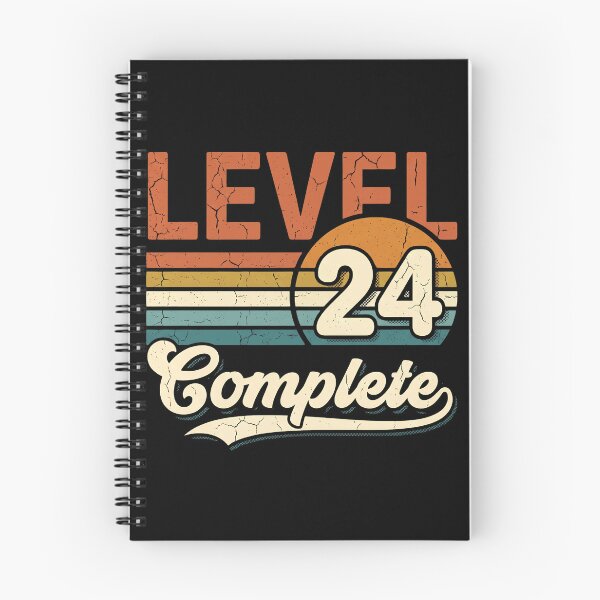 Item preview, Level 24 Complete 24th Birthday Gamer Retro Gaming Vintage Birthday Gift designed and sold by Zizo-DR44.