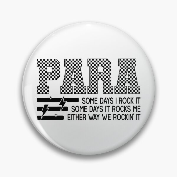 Item preview, Para Checkered Paraprofessional Teacher School Support Staff designed and sold by Lalanian-Shop.