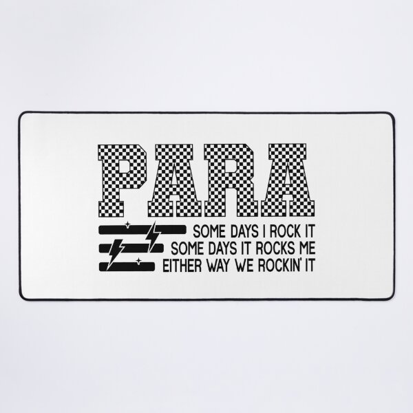 Item preview, Para Checkered Paraprofessional Teacher School Support Staff designed and sold by Lalanian-Shop.