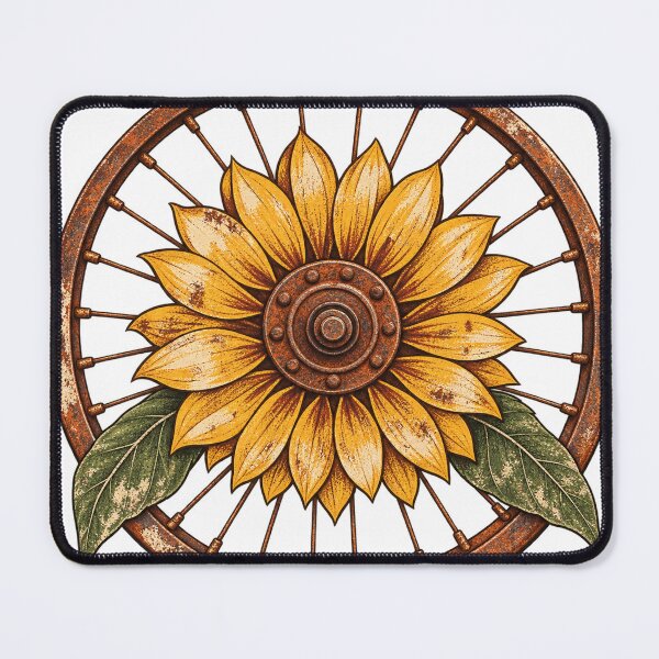 Item preview, Vintage Bicycle Wheel Sunflower Graphic designed and sold by S06PMarketing.
