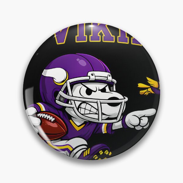 Item preview,  Snoopy And Woodstock Minnesota Vikings Football designed and sold by MuseArtCo.