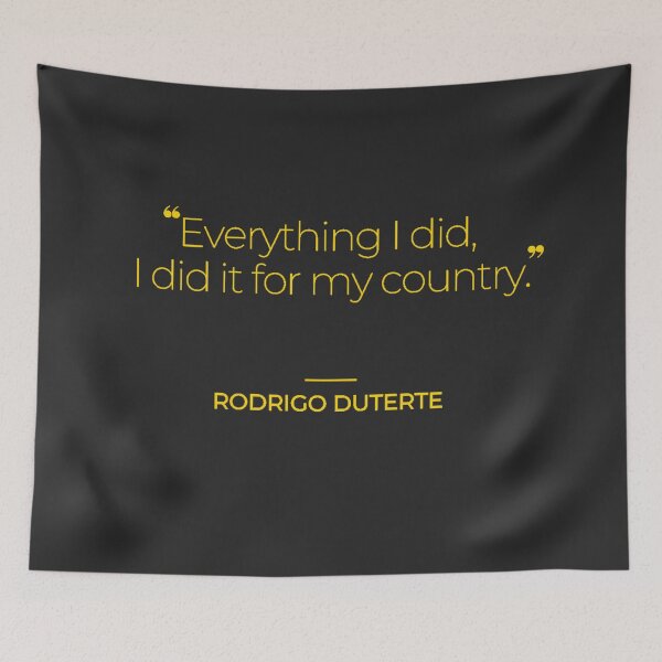 Aperçu de l'œuvre Citations de Duterte créée et vendue par TonsPOD.