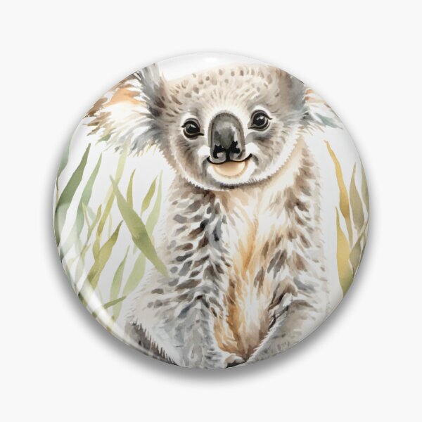 Artikelvorschau, Niedlicher Aquarell Koala auf einem Ast entworfen und verkauft von Hackl20.