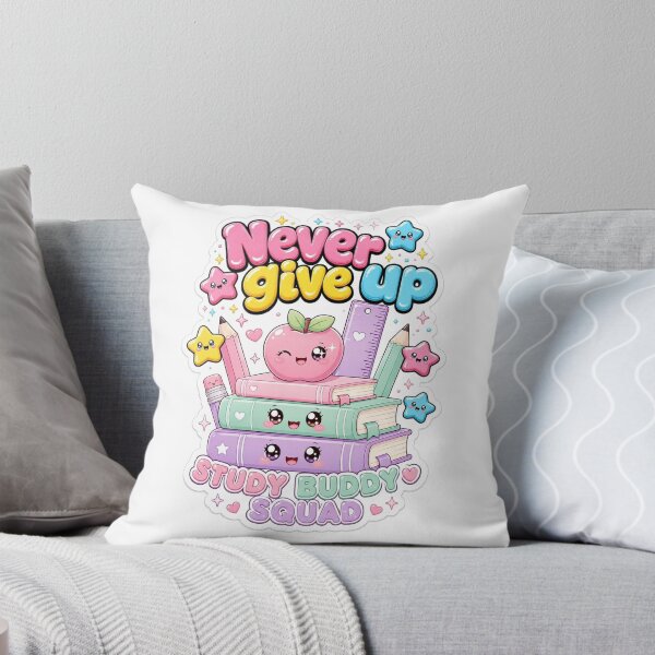 Item preview, Never Give Up Study Buddy Squ designed and sold by Emamohamed.