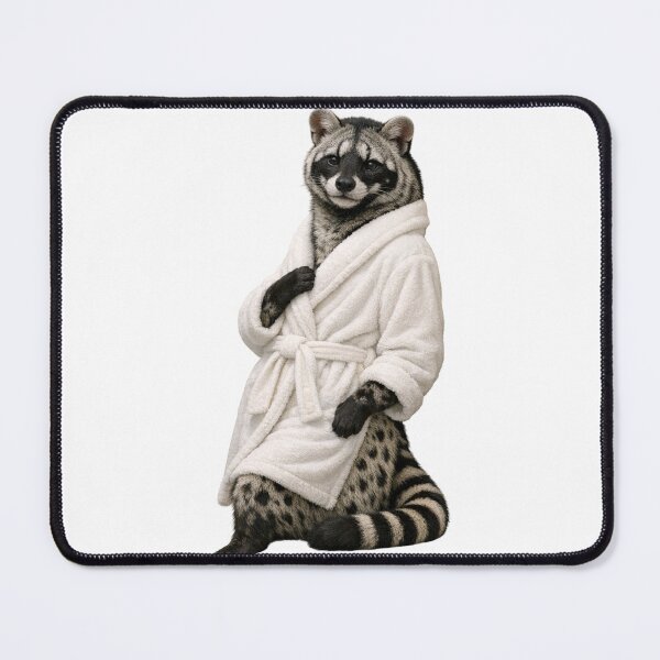 Item preview, African Civet Fluffy Bathrobe designed and sold by Sillytoe.