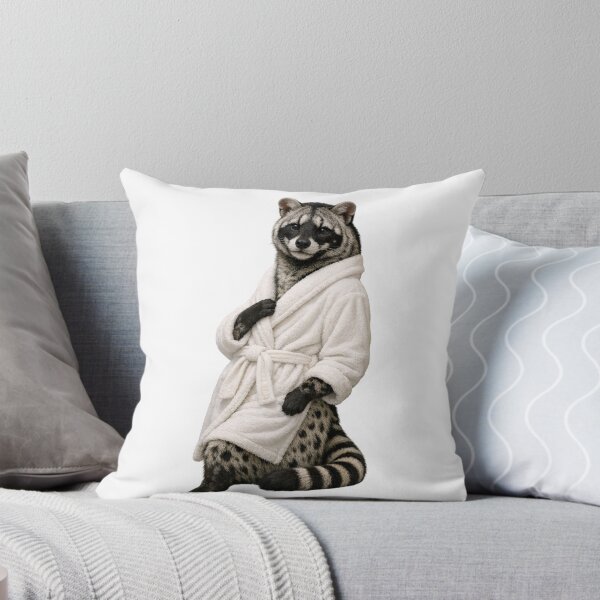 Item preview, African Civet Fluffy Bathrobe designed and sold by Sillytoe.