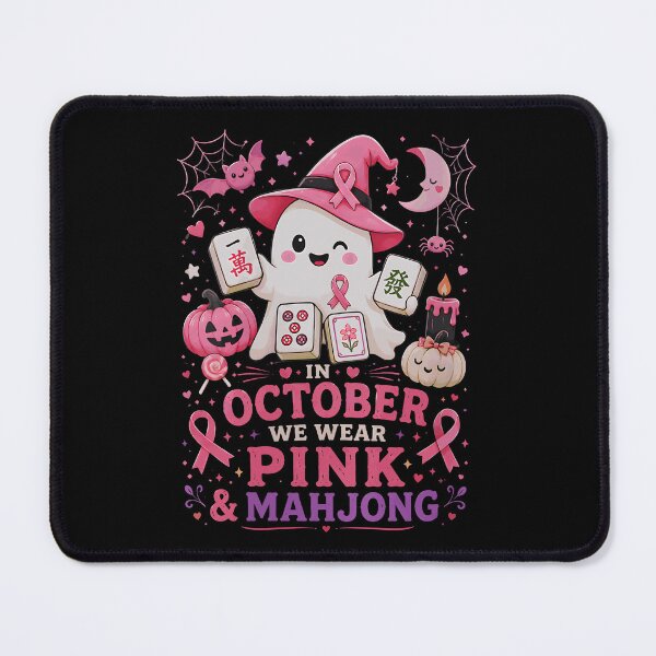 Item preview, Mahjong Cancer Awareness Mahjong Ghost Design designed and sold by huyongton.
