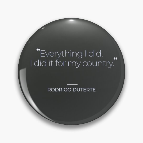 Aperçu de l'œuvre Citations de Duterte créée et vendue par TonsPOD.