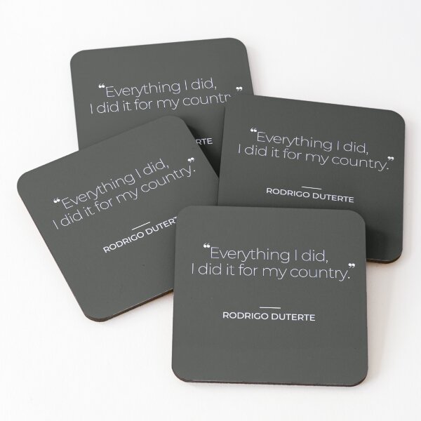 Item preview, Duterte Quotes designed and sold by TonsPOD.