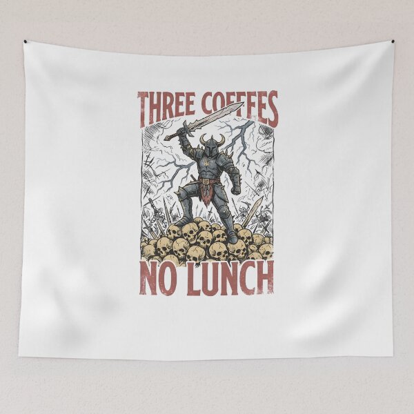 Item preview, hree Coffees No Lunch designed and sold by TomTeee15.