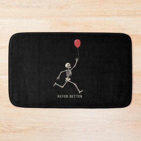 Item preview, Skeleton Never Better Funny Dark Humor Skeleton Balloon Retro Gothic designed and sold by Zizo-DR44.