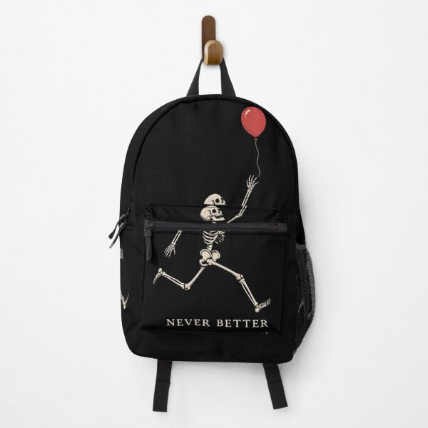 Item preview, Skeleton Never Better Funny Dark Humor Skeleton Balloon Retro Gothic designed and sold by Zizo-DR44.