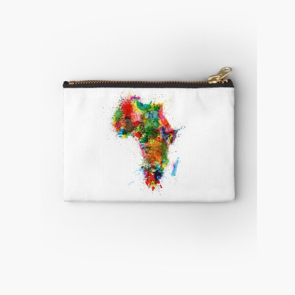 Item preview, Paint Splashes Map of Africa Map designed and sold by ArtPrints.