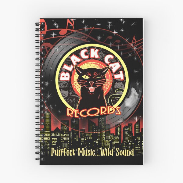 Item preview, Black Cat Records – Haunted Jazz & Soul Label Art designed and sold by monstermangraphic.