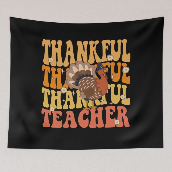 Item preview, Thankful Thankful Thankful Teacher Turkey Thanksgiving  designed and sold by Lalanian-Shop.
