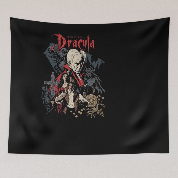 Item preview, Dracula Tshirts Bram Stoker's Gothic Horror Vampire Fan Spooky Halloween designed and sold by Clairemurphy299.