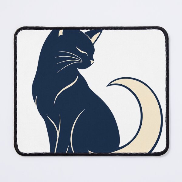 Item preview, Minimal Cat Tail Crescent Graphic designed and sold by S06PMarketing.