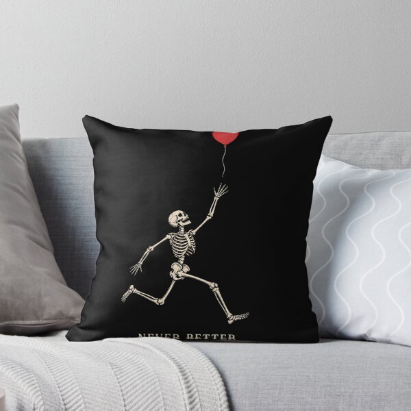 Item preview, Never Better Skeleton Balloon Funny Dark Humor Gothic Halloween Vintage Gift designed and sold by Zizo-DR44.