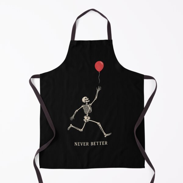 Item preview, Never Better Skeleton Balloon Funny Dark Humor Gothic Halloween Vintage Gift designed and sold by Zizo-DR44.