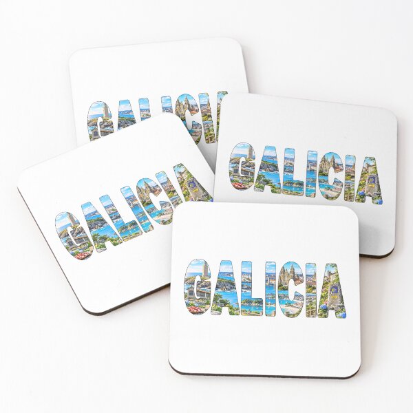 Item preview, GALICIA - Camiseta con pegatina de recuerdo para turistas de España: Preciosos pueblos costeros designed and sold by Adam Gormley.
