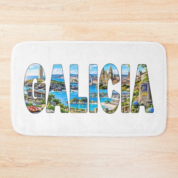 Item preview, GALICIA - Spain Tourist Souvenir Sticker Shirt Beautiful Coastal Towns designed and sold by Adam Gormley.