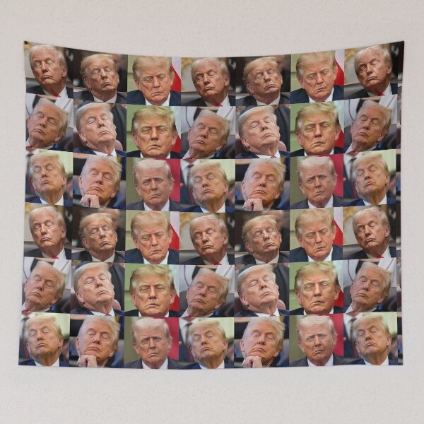 Item preview, Sleepy Don - trump sleeping montage designed and sold by Thelittlelord.