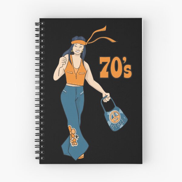 Item preview, Retro 70s Peace Sign Flower Bell Bottoms designed and sold by Pearchmitt.