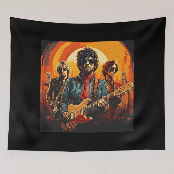 Item preview, a retro-styled of a rock band from the 70s designed and sold by LaurenFudgeO.