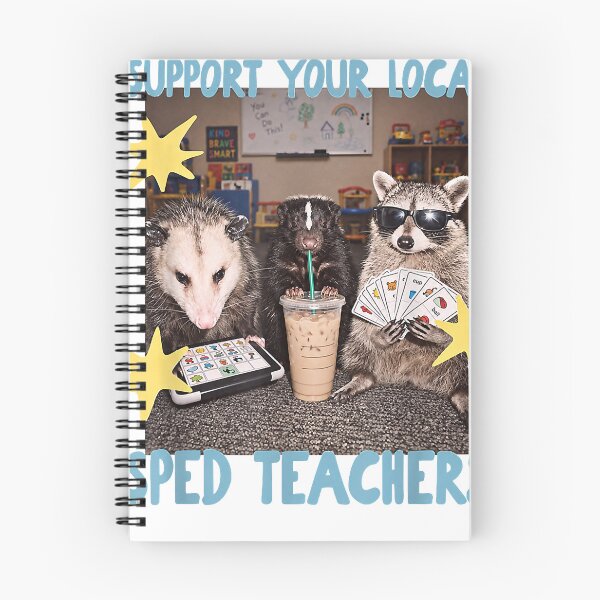 Item preview, Funny Support Your Local SPED Teacher Raccoon  designed and sold by KyleAFenneken.