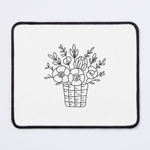Item preview, Fresh Flowers in Woven Basket designed and sold by rasagamastore.