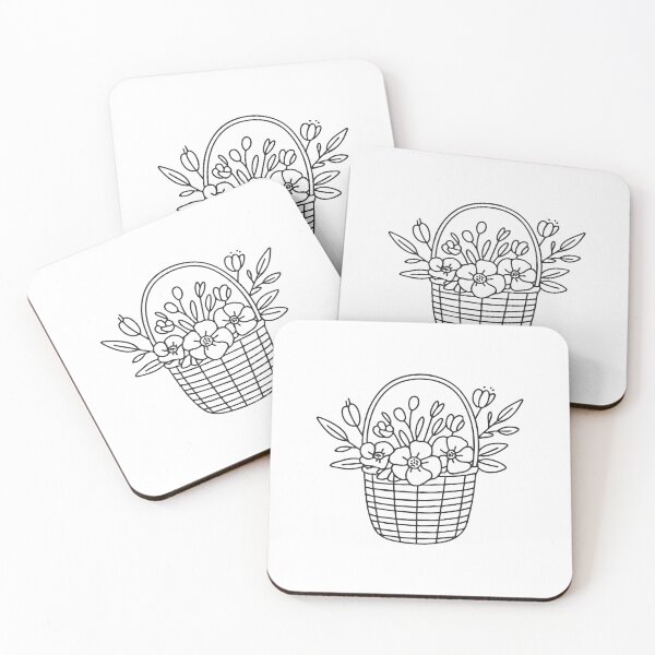 Item preview, Floral Bundle in Rustic Basket designed and sold by rasagamastore.