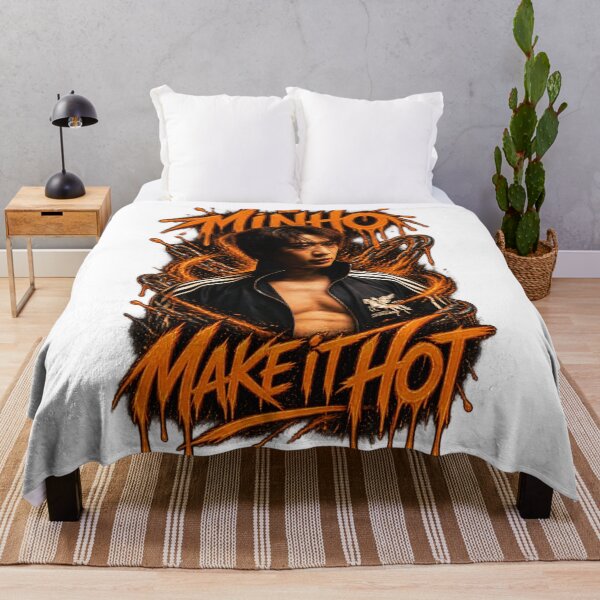Item preview, Bold Orange Lettering Minho Make It Hot Portrait designed and sold by Valeree Store.