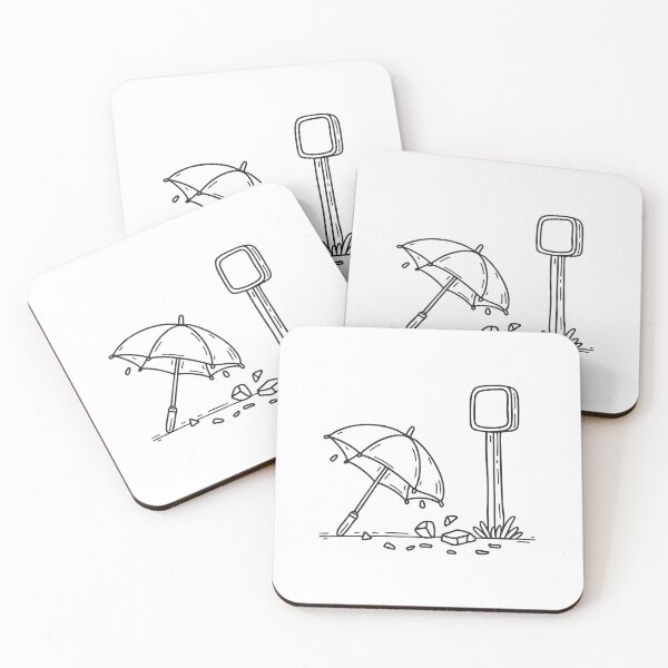 Item preview, Broken Umbrella at Bus Stop designed and sold by rasagamastore.