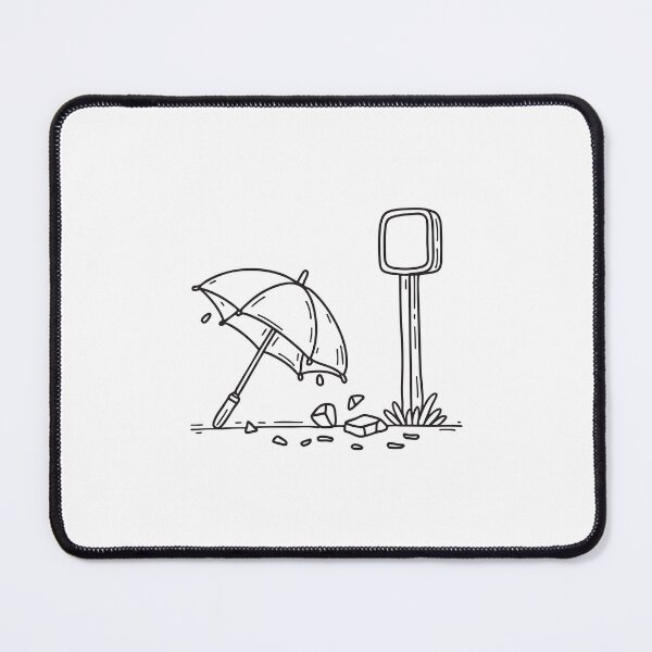 Item preview, Broken Umbrella at Bus Stop designed and sold by rasagamastore.