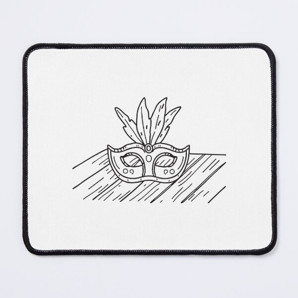Item preview, Carnival Mask on Wooden Table designed and sold by rasagamastore.