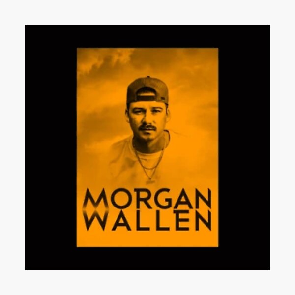 Item preview, Morgan Wallen Colage Art BW designed and sold by the-tkacher.