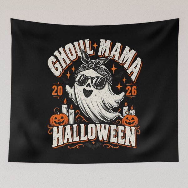 Item preview, Ghoul Mama 2026 Retro Ghost Pumpkin Halloween Design designed and sold by SEINENGAPPI12.