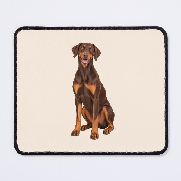 Item preview, Red Doberman Dog with Natural Ears designed and sold by BackgroundND.
