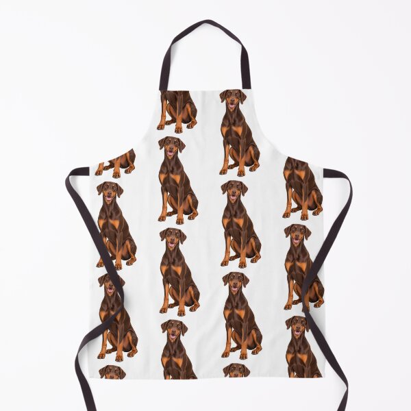 Item preview, Red Doberman Dog with Natural Ears designed and sold by BackgroundND.